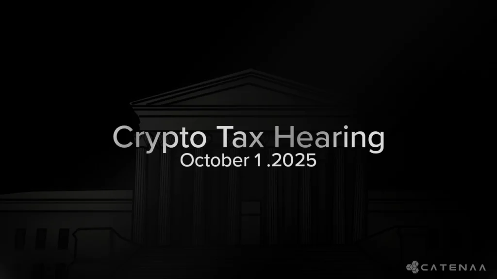 US Senate Sets Crypto Tax Hearing for Wednesday