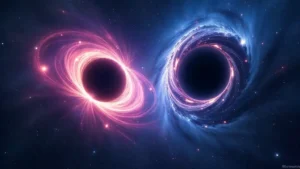 First Image Shows Two Supermassive Black Holes Orbiting