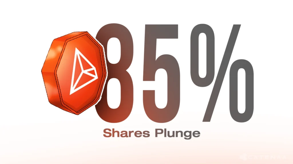 Tron Inc. Shares Plunge 85% Since June Amid Crypto Treasury Sell-Off