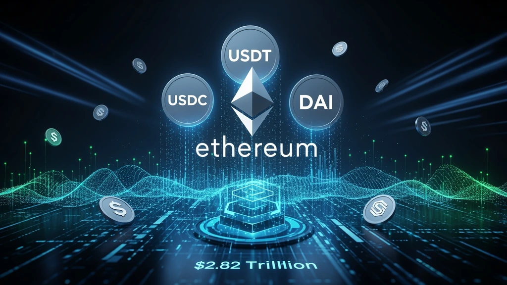 Ethereum Stablecoin Volume Hits $2.82T in October