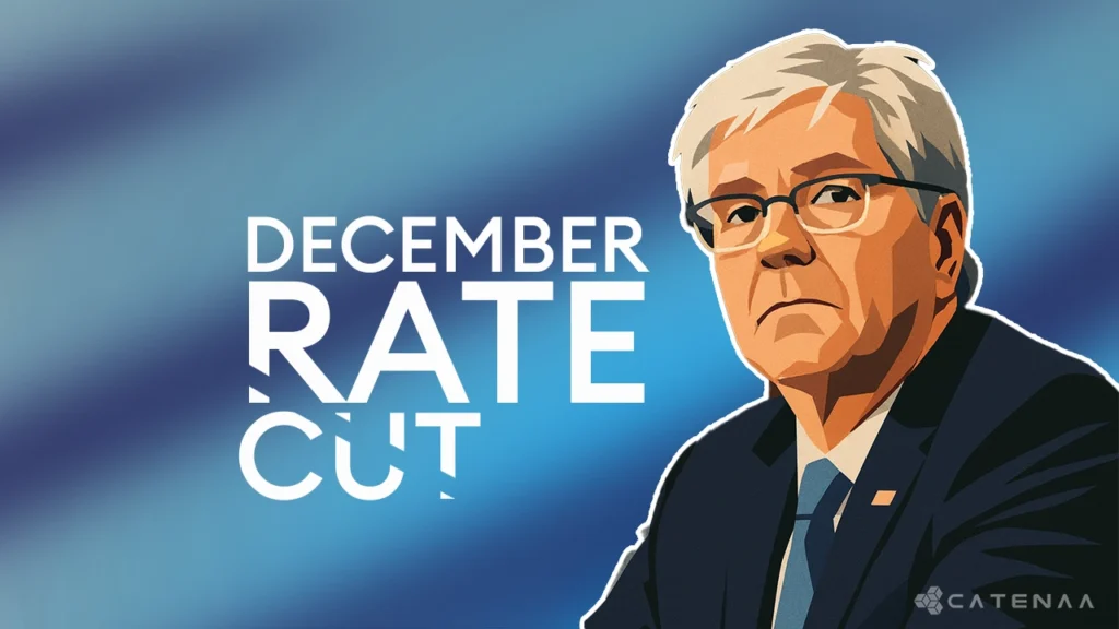 Federal Reserve Governor Christopher Waller supporting a December interest rate cut.