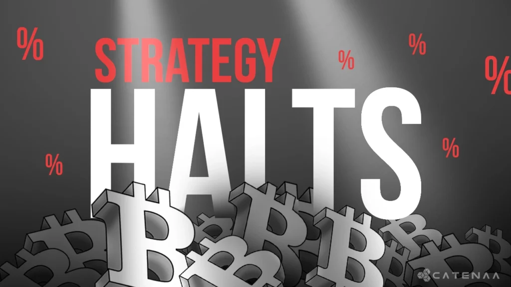 Strategy pauses Bitcoin purchases amid major stock decline