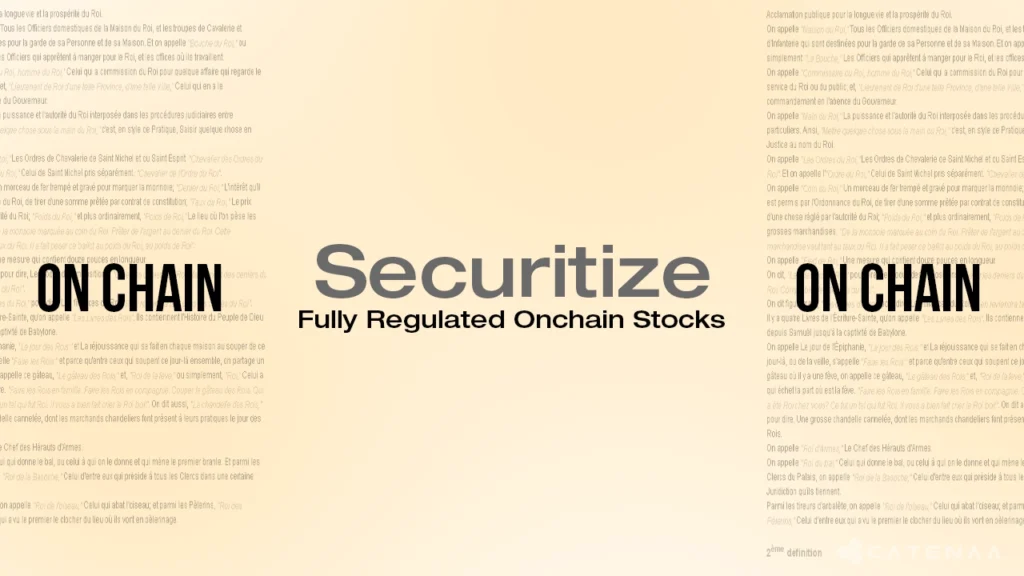Securitize to launch onchain stocks