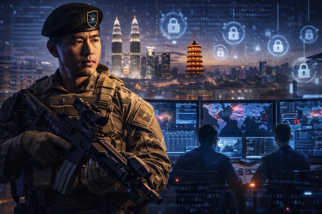 Cyber soldier Asia command center