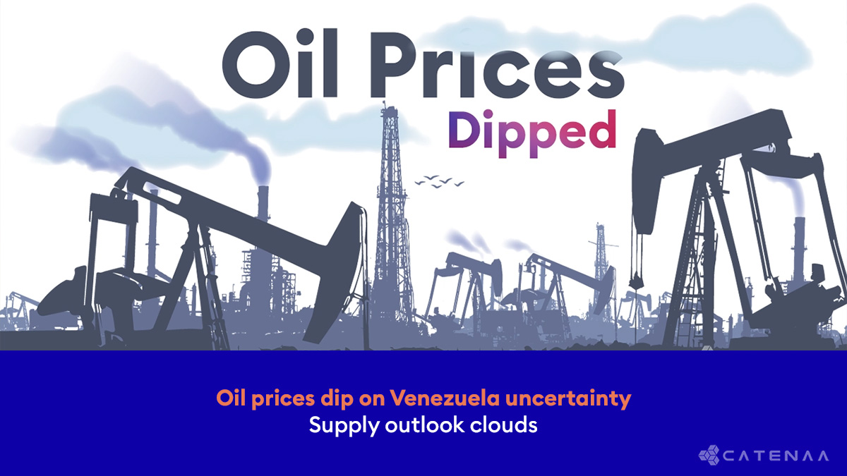 Oil Prices Fall Amid Venezuela Political Turmoil