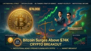 Bitcoin Rises Above $74,000 as Institutional Demand Grows