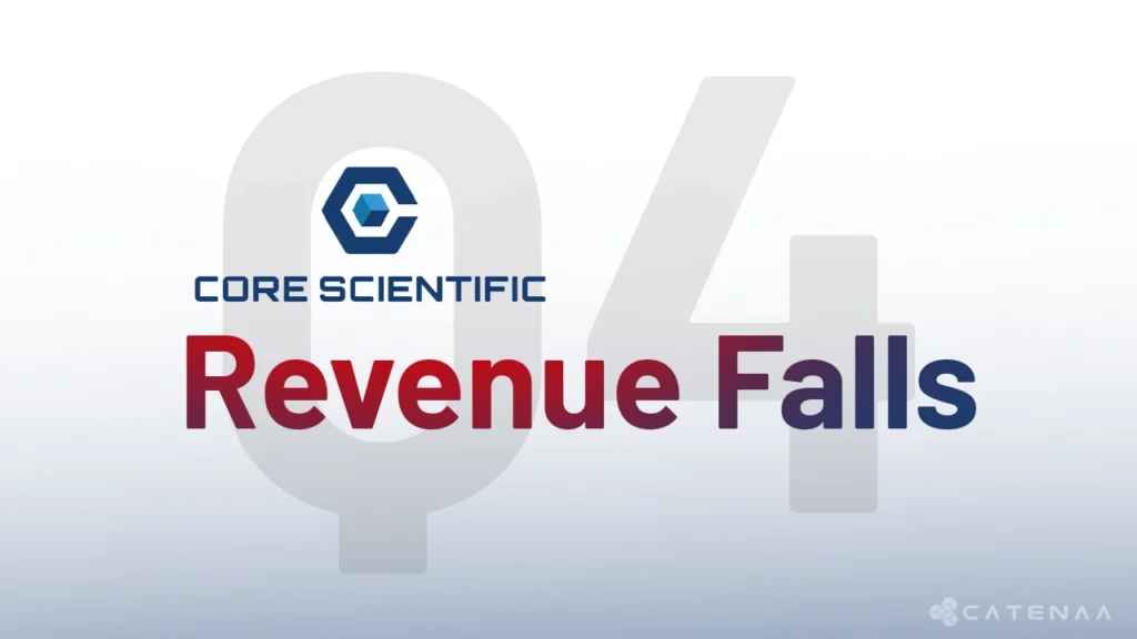 Core Scientific reports Q4 revenue drop