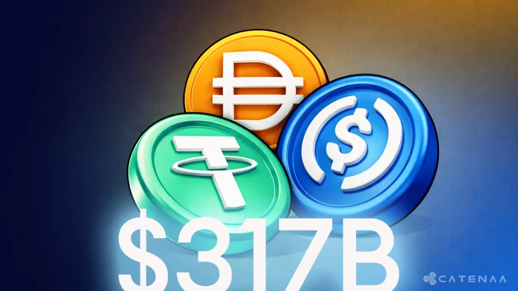 Stablecoin Market Hits $317B With $1.24 Billion in Weekly Inflows