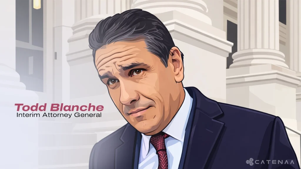 Todd Blanche Named Interim Attorney General, Crypto Enforcement Eases