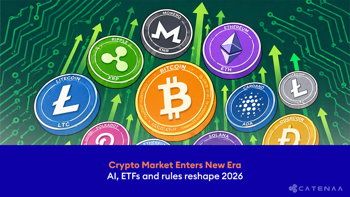 Crypto Market Matures as AI, ETFs Shape 2026