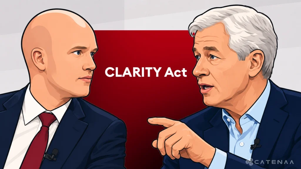 Dimon vs. Coinbase: CLARITY Act Battle Heats Up