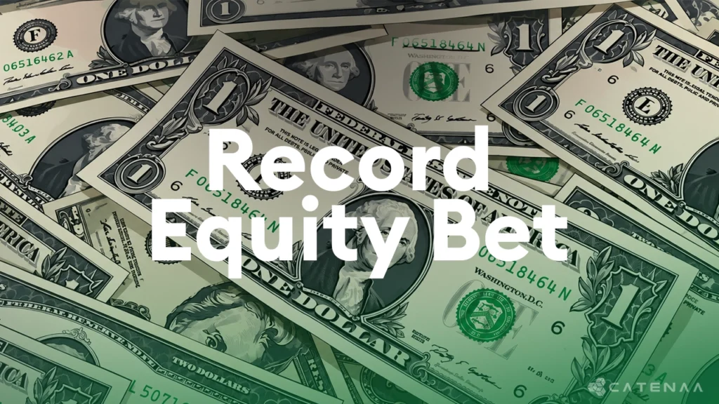 Fund Managers Make Record Equity Bet