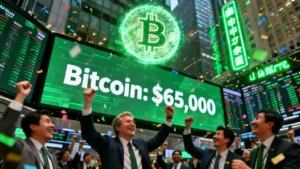 Bitcoin Tops $65K on Iran Peace Deal Rally