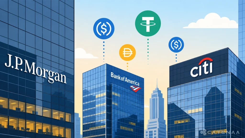 JP Morgan, BoA, Citi Build Tokenized Deposit Network to Challenge Stablecoins