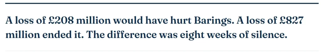 An important point