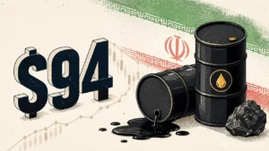 Brent crude price nears $94 on Iran risk