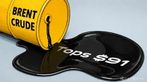 Commodity Markets Split as Brent Tops $91