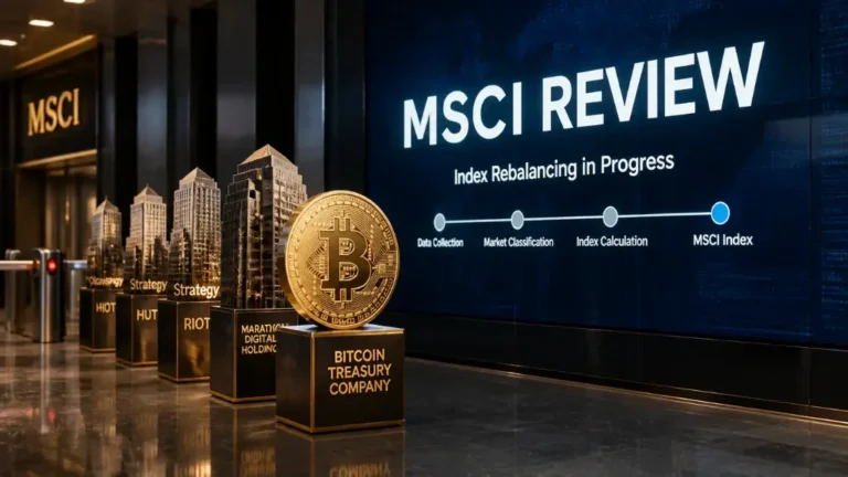 MSCI Proposal Puts Bitcoin Treasury Model on Index Trial
