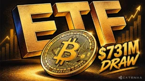 Bitcoin ETFs Draw $731m, Best Since Jan