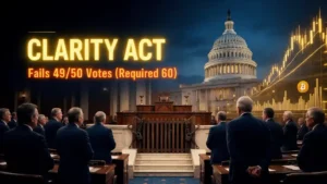 CLARITY Act Fails Senate Cloture Vote 49-50