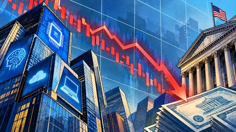 Tech Rout Sends Treasury Yields Sharply Lower