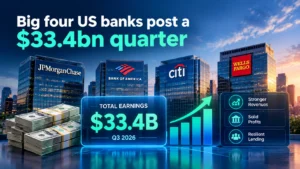Big four US banks post a $33.4bn quarter